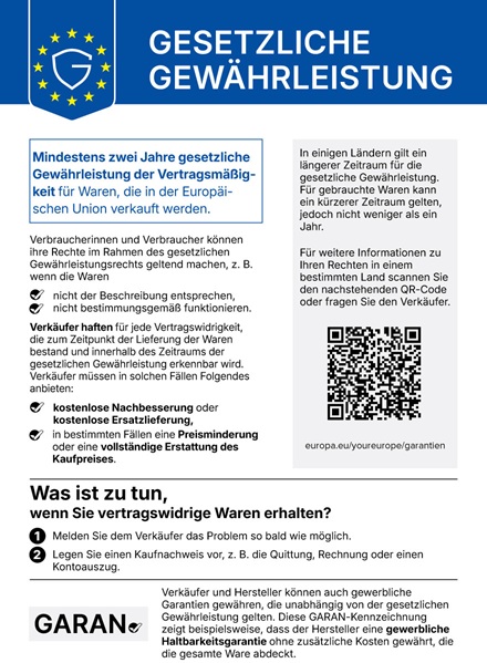 Gesetzlichen Gew�hrleistung