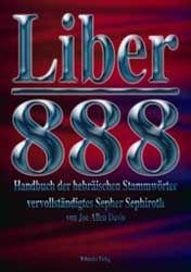 Dies ist das Cover des Buches Liber 888, erschienen im Bohmeier Verlag.