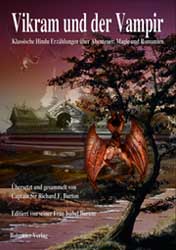 Dies ist das Cover des Buches Vikram und der Vampir, erschienen im Bohmeier Verlag.